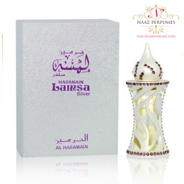 Al Haramain Lamsa Silver 12ml Concentrated Perfume Oil Arabic Attar Oil Imported