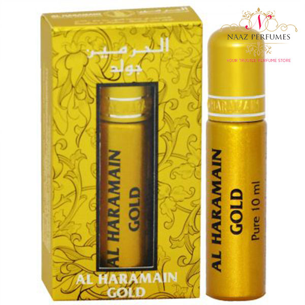 Gold 10ml Roll On Concentrated Perfume Oil By Al Haramain Perfumes