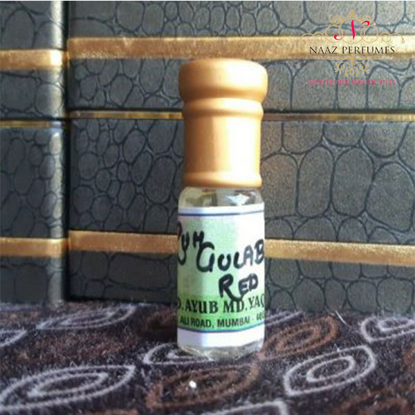 Ruh Gulab (Red) 3ml Concentrated perfume Oil By S.MD.AYUB MD. YAQUB